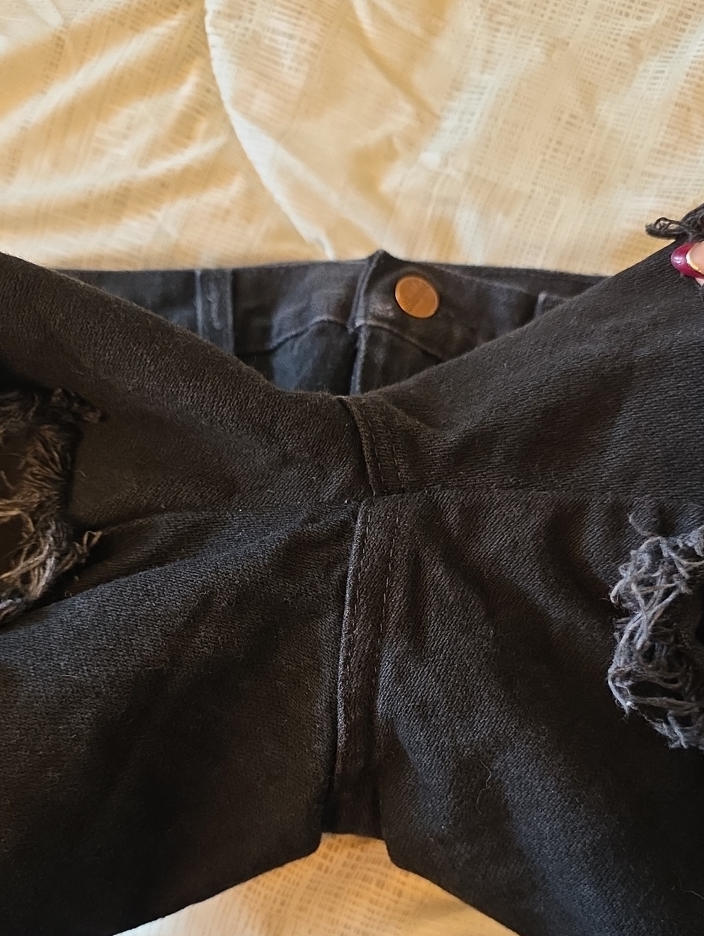 Wrangler Reworked Denim Cutoff Shorts - Picture 5 of 10